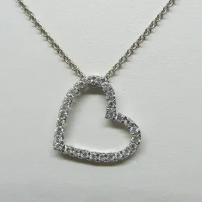 Heart Diamond Pendant in 14k Gold