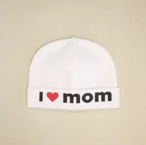 I Love Mom Printed Hat