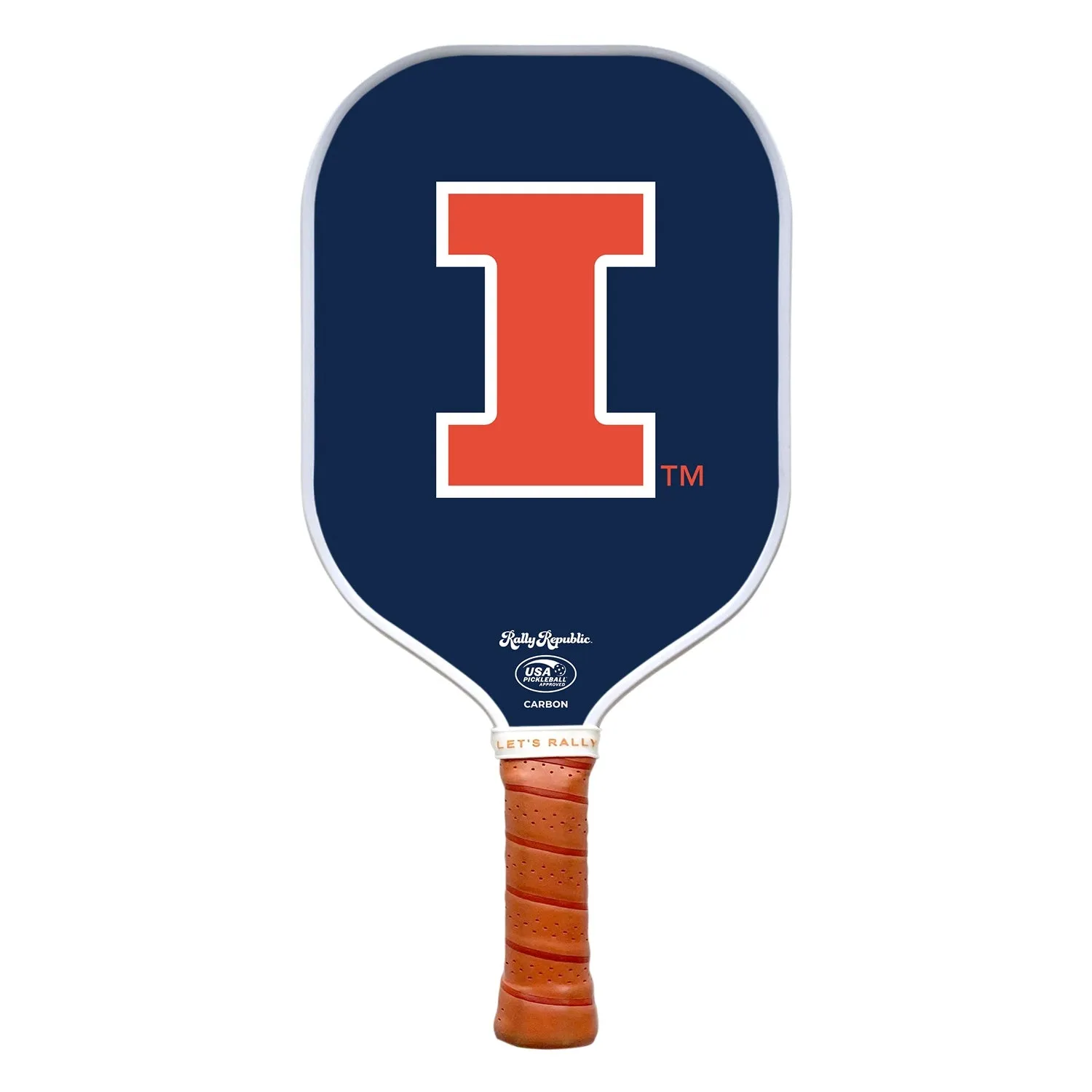 Illinois Fighting Illini Carbon Fiber Performance Pickleball Paddle