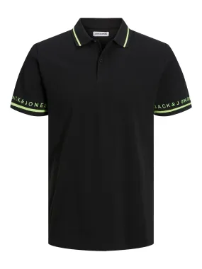 Jack & Jones Globus Black Polo Shirt Black