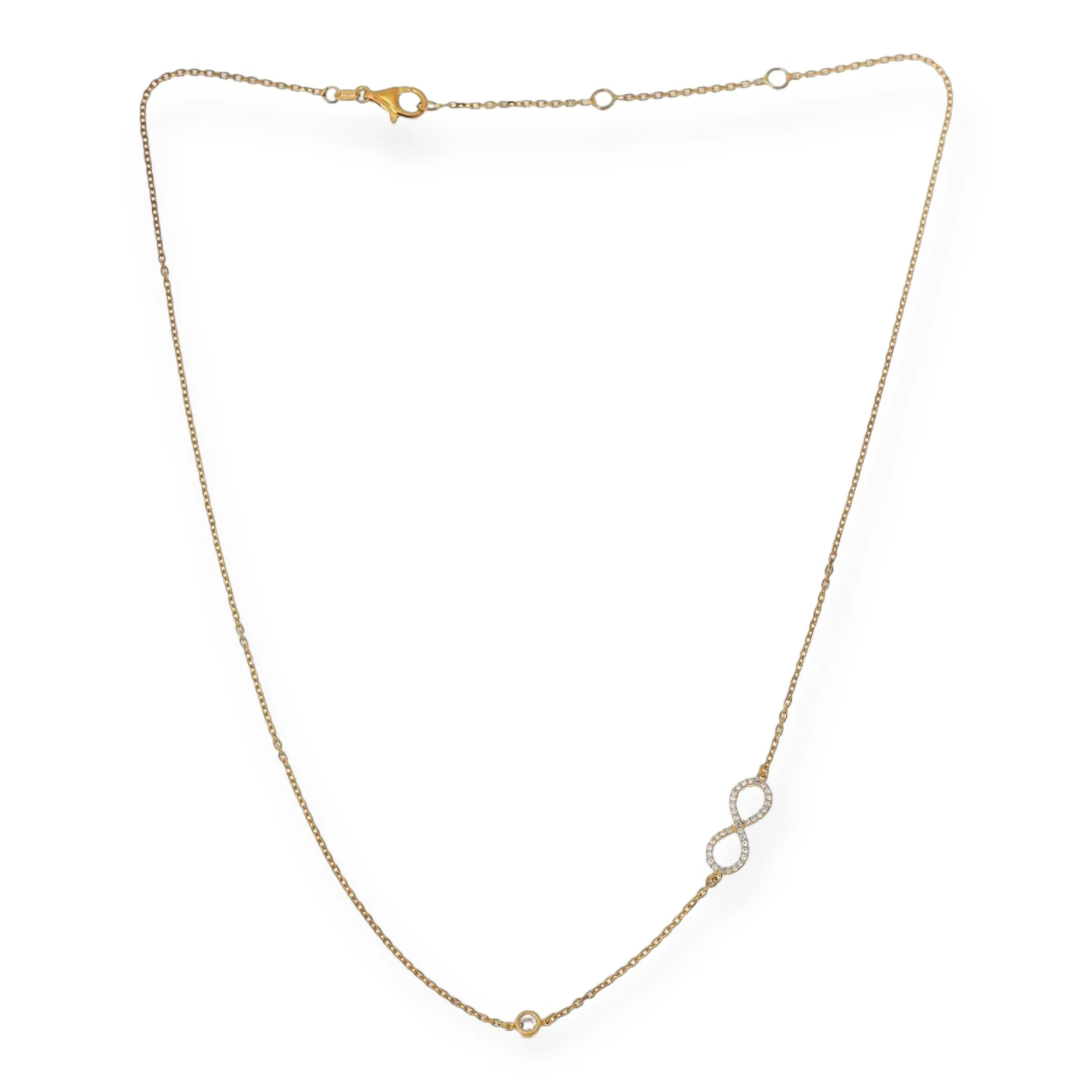 Katharine McPhee Inspirational Infinity Chain Necklace - Sterling Silver