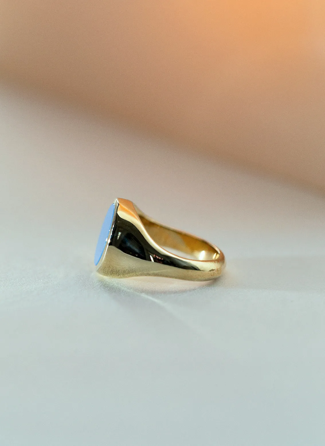 Kiki signet ring 14k gold