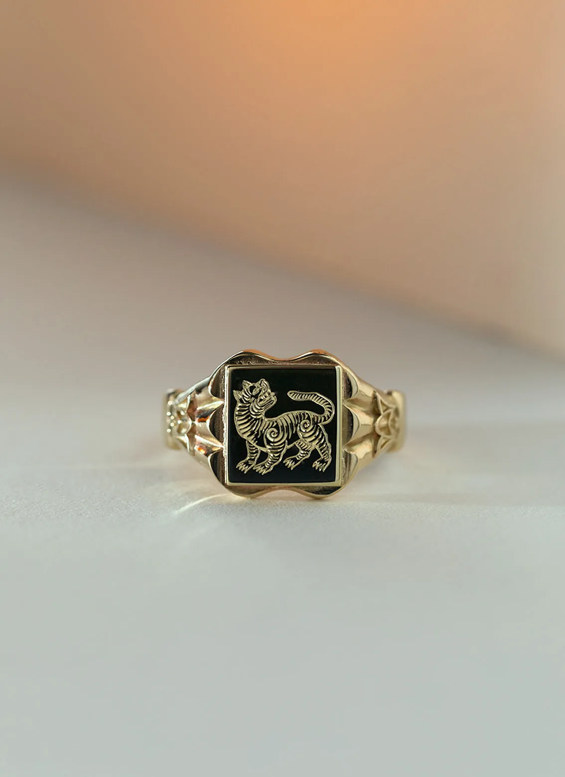 Lenny signet ring 14k gold