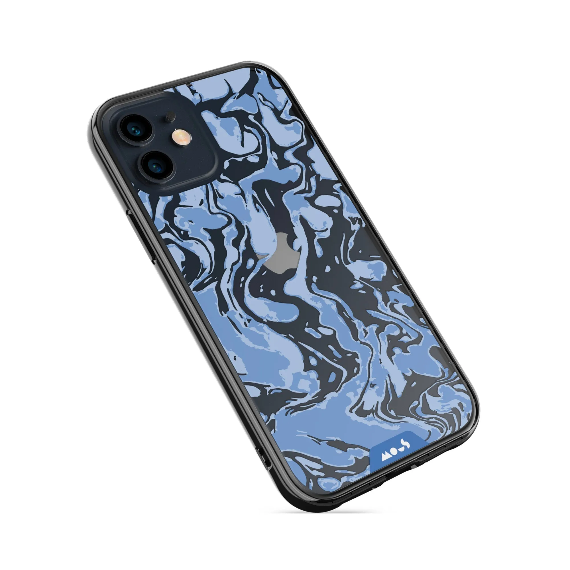 Marbled Sky Blue Printed Phone Case - Clarity