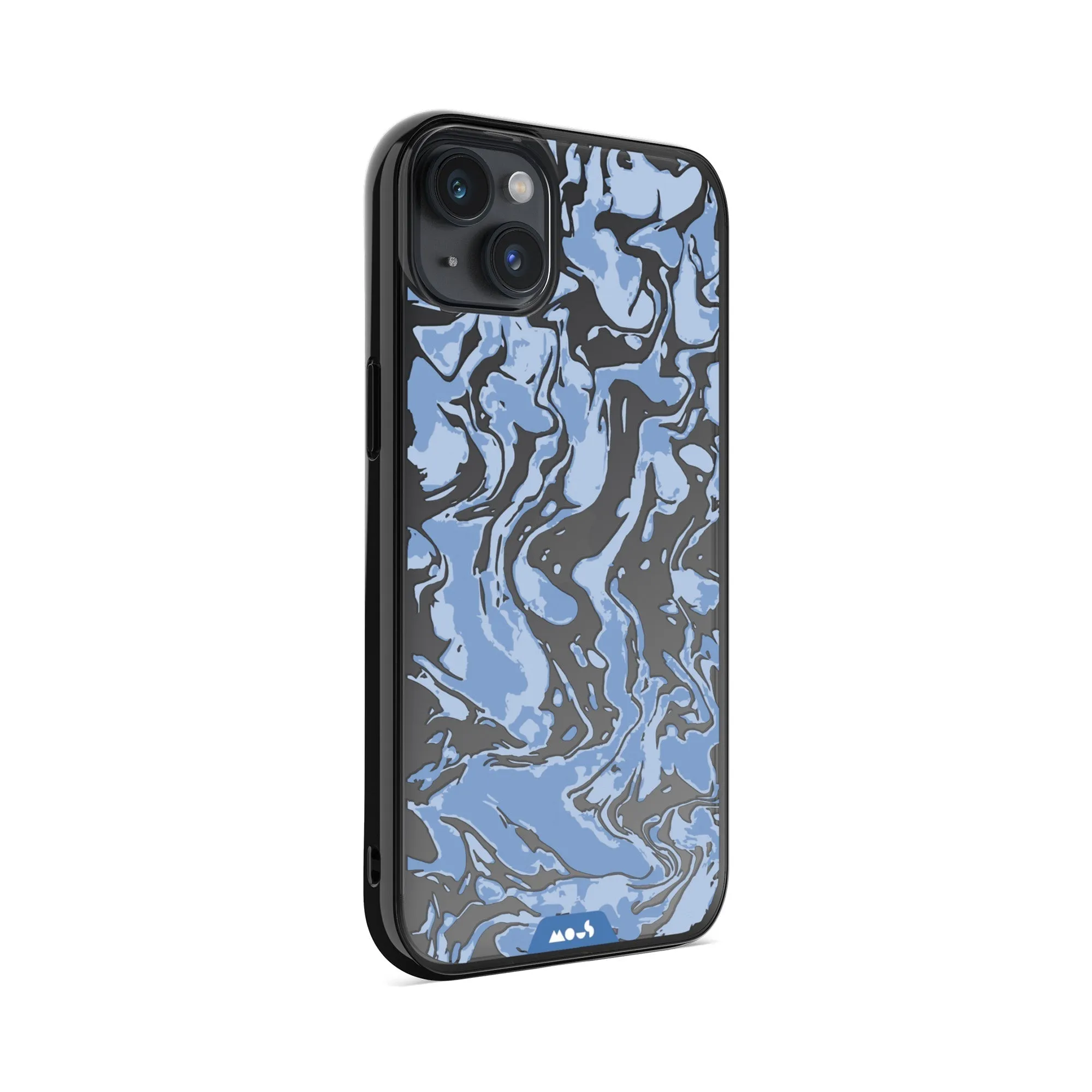 Marbled Sky Blue Printed Phone Case - Clarity