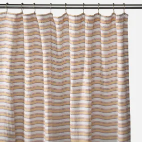 Market Stripe Linen Shower Curtain