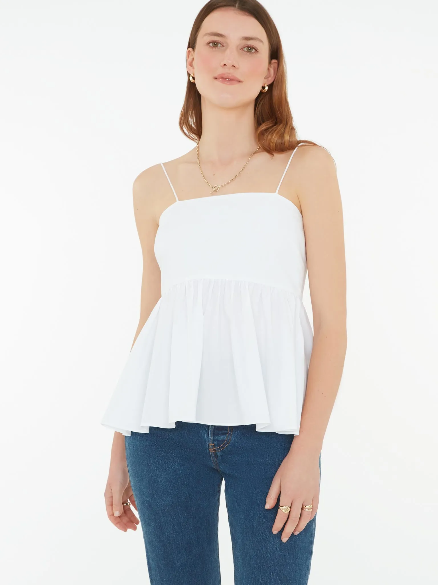 Matona Cami Top in White