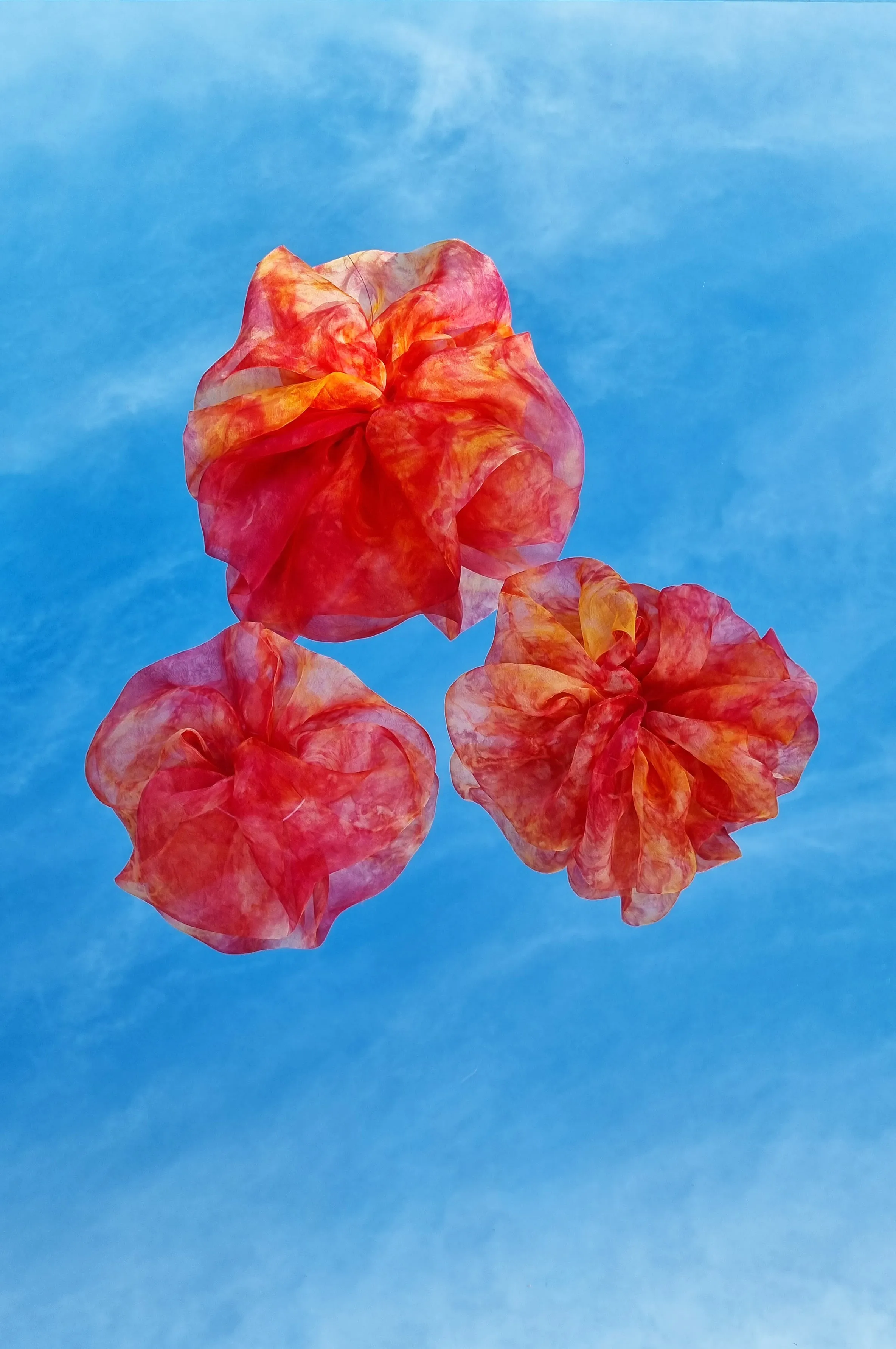 Mega Scrunchie in Tequila Sunrise Tie-Dye