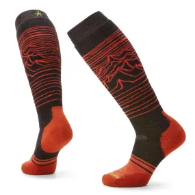 Mens Snowboard Full Cushion Iguchi Pattern Socks