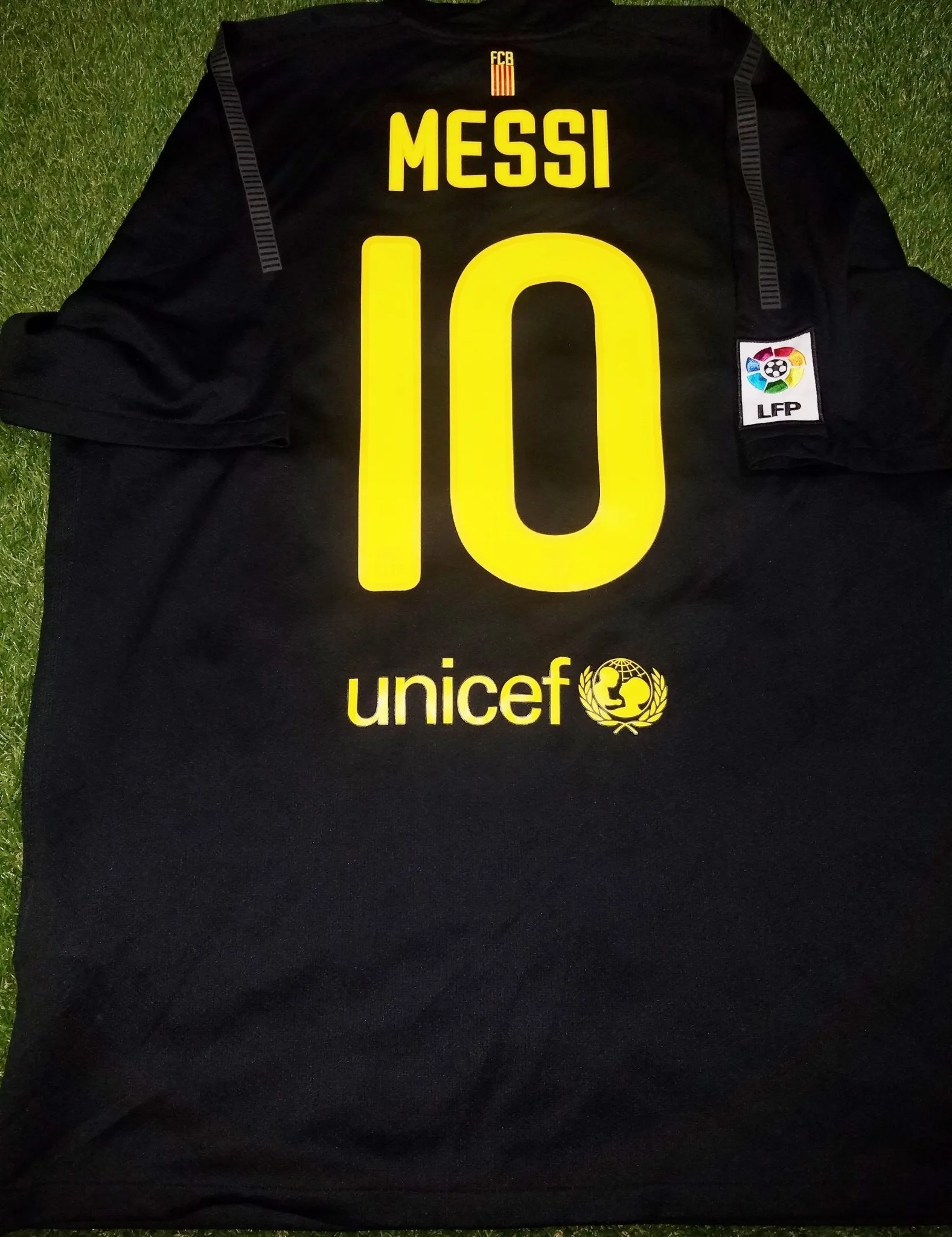 Messi Barcelona 2011 2012 Black Jersey Shirt Camiseta Trikot XL SKU# 419880-010