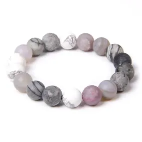 Moon Lucky Stone Charm Bracelets,Astrology Natural Stone Planets Bracelets-i7bags