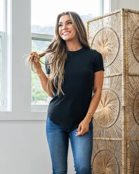 NEW! Brenley Ribbed Knit Top - Black