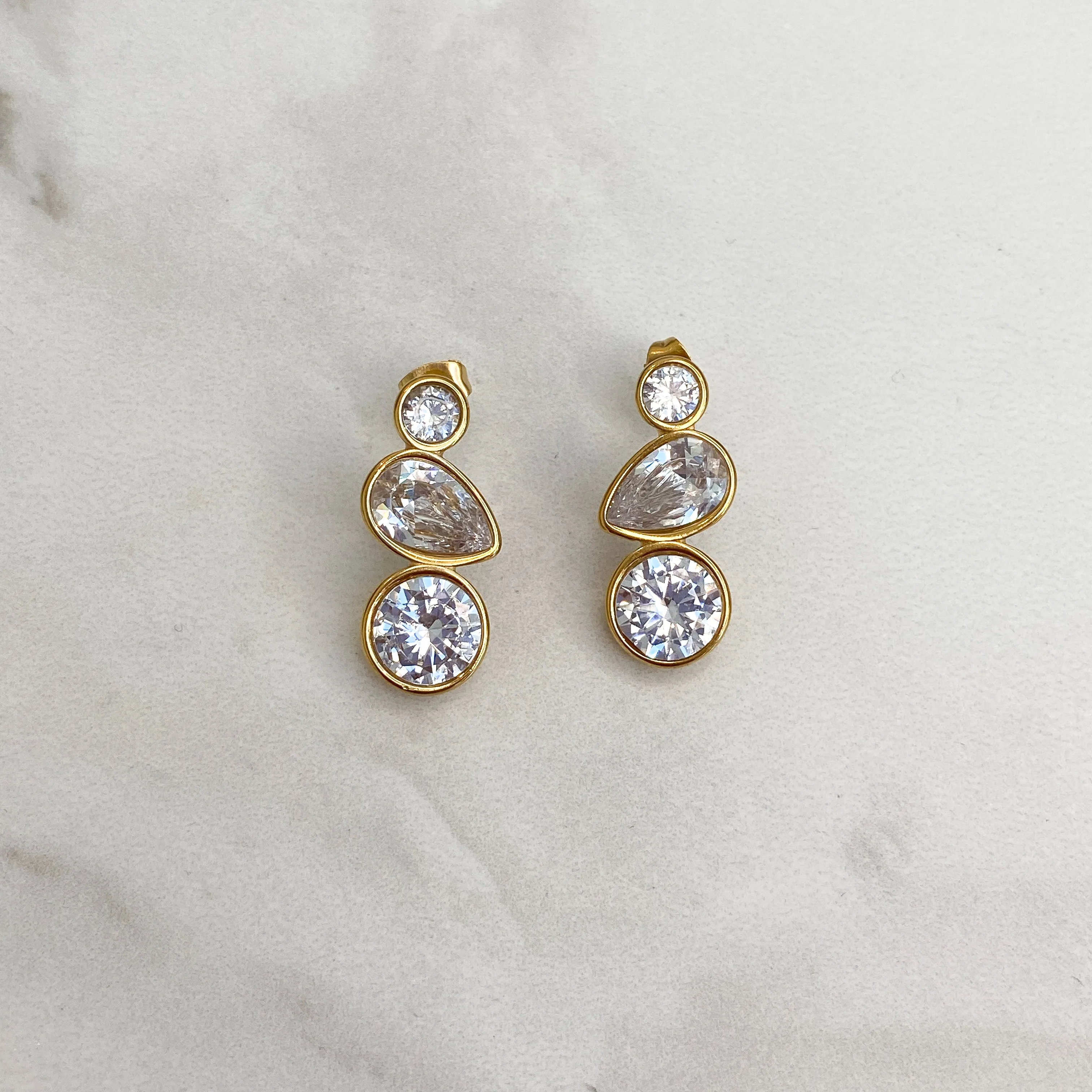 PAIGE Crystal Drop Earrings