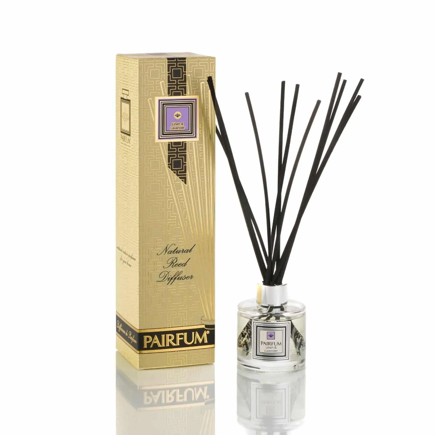 Pairfum London Luxury Reed Diffuser ‘eau de parfum Linen & Lavender 100ml  10 Reeds