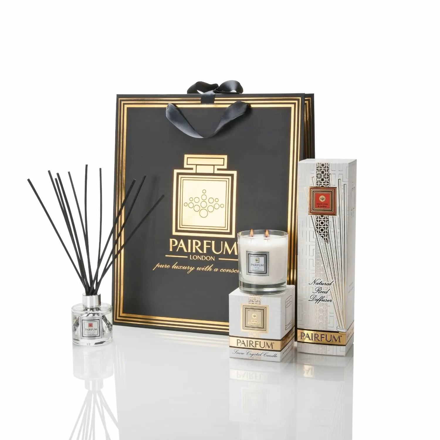 Pairfum London Luxury Reed Diffuser ‘eau de parfum Linen & Lavender 100ml  10 Reeds