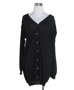 Prada Black & Silk Cardigan sz 10