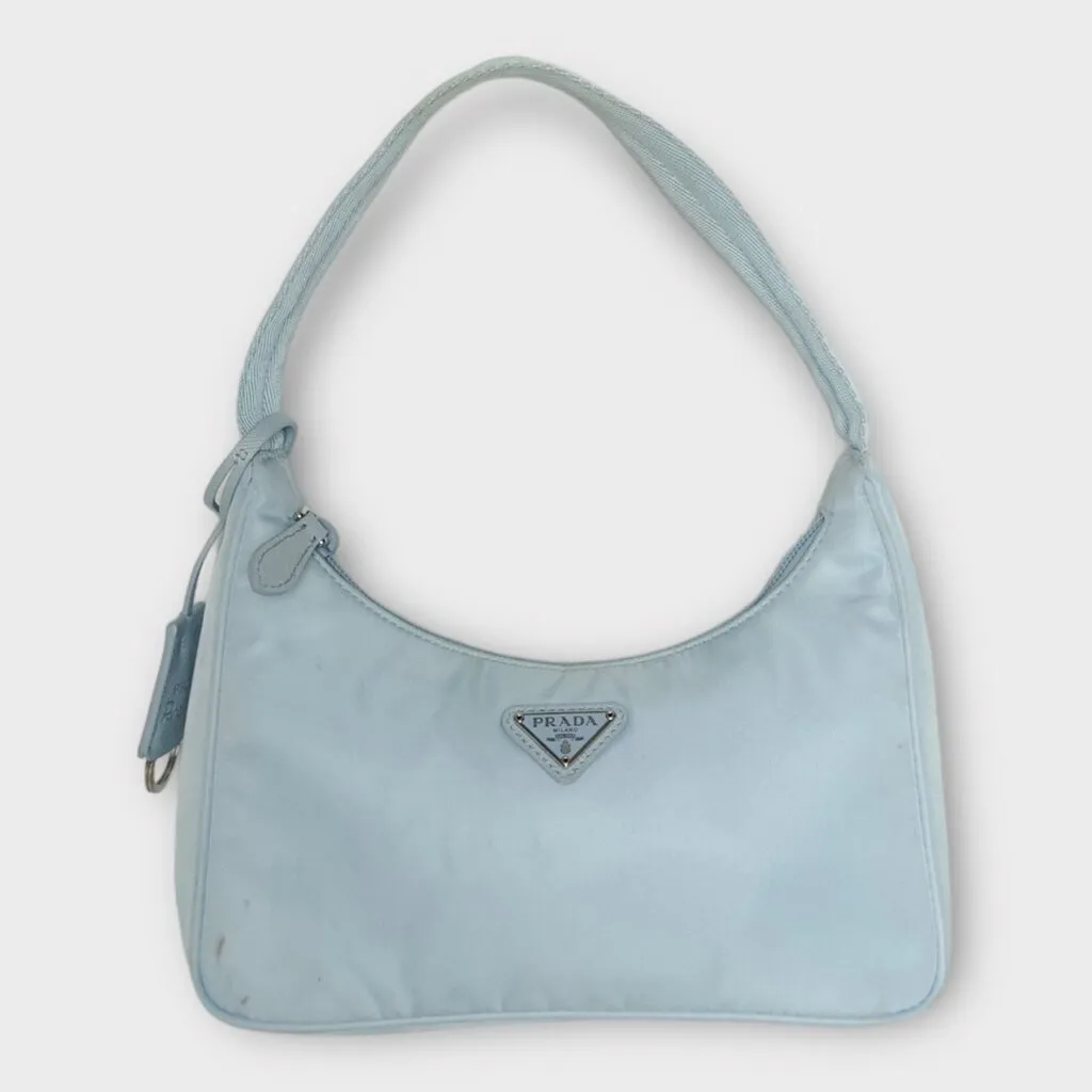 Prada Light Blue Nylon Re-Edition 2000 Mini-Bag