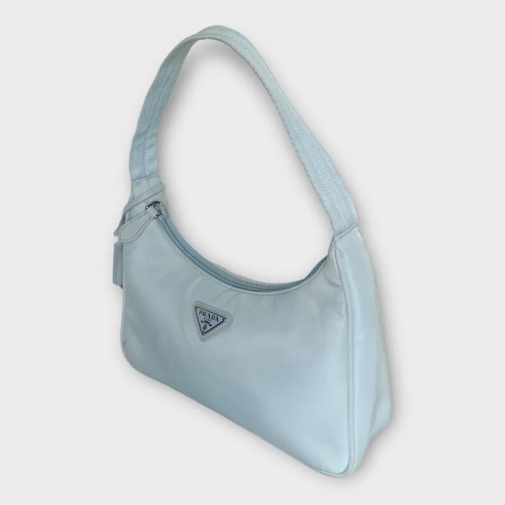 Prada Light Blue Nylon Re-Edition 2000 Mini-Bag