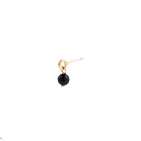 "Mini Beluga" Onyx Earring