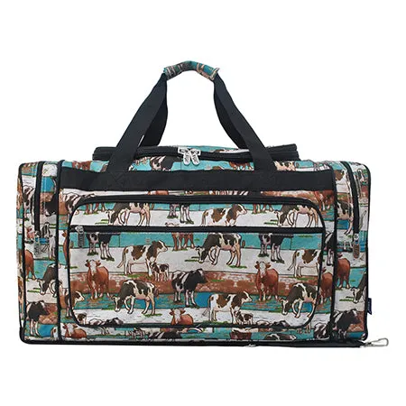 SALE! Country Side Moo NGIL Canvas 23" Duffle Bag