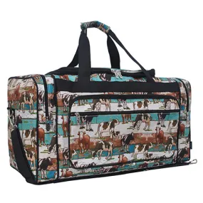 SALE! Country Side Moo NGIL Canvas 23" Duffle Bag