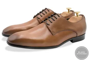 Sample Sale Ibarreta Blake Stitch Chestnut Derby - Size 42