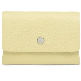 Small wallet/credit card holder in soft leather / 16040 - Yellow