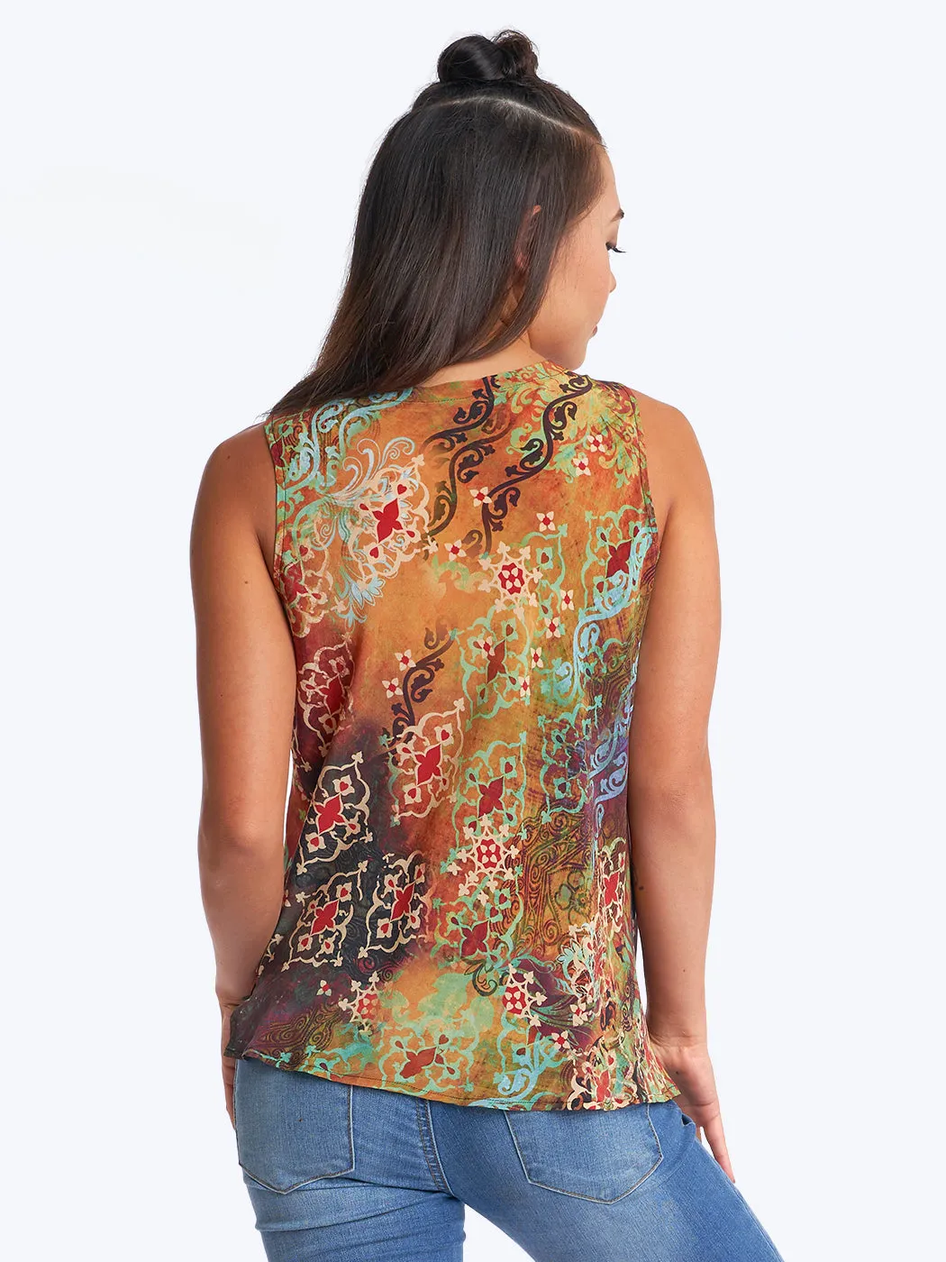 Tianello "Bijou" Washable Silk Erika Tank