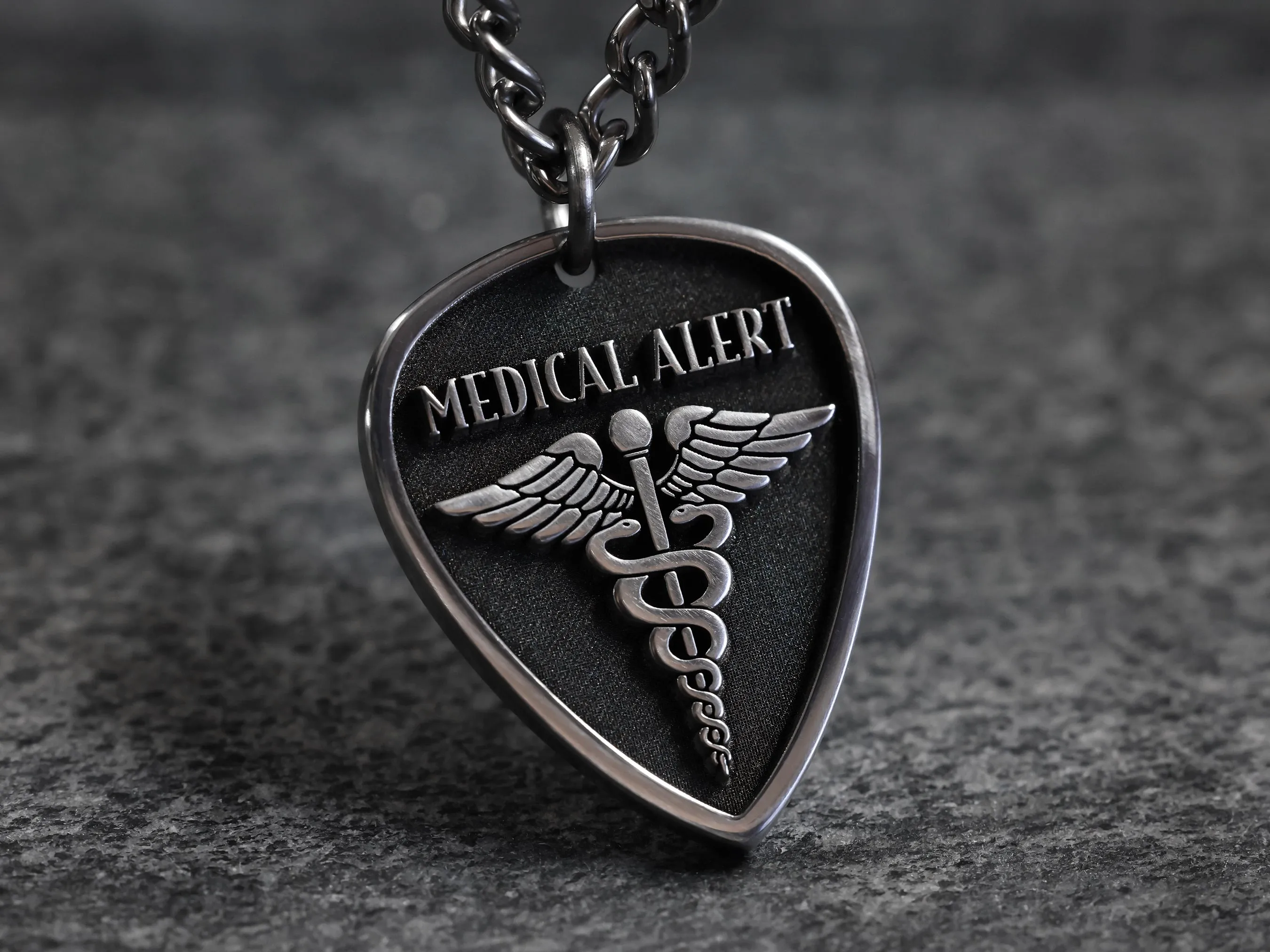 TITANIUM Custom Medical Alert Necklace