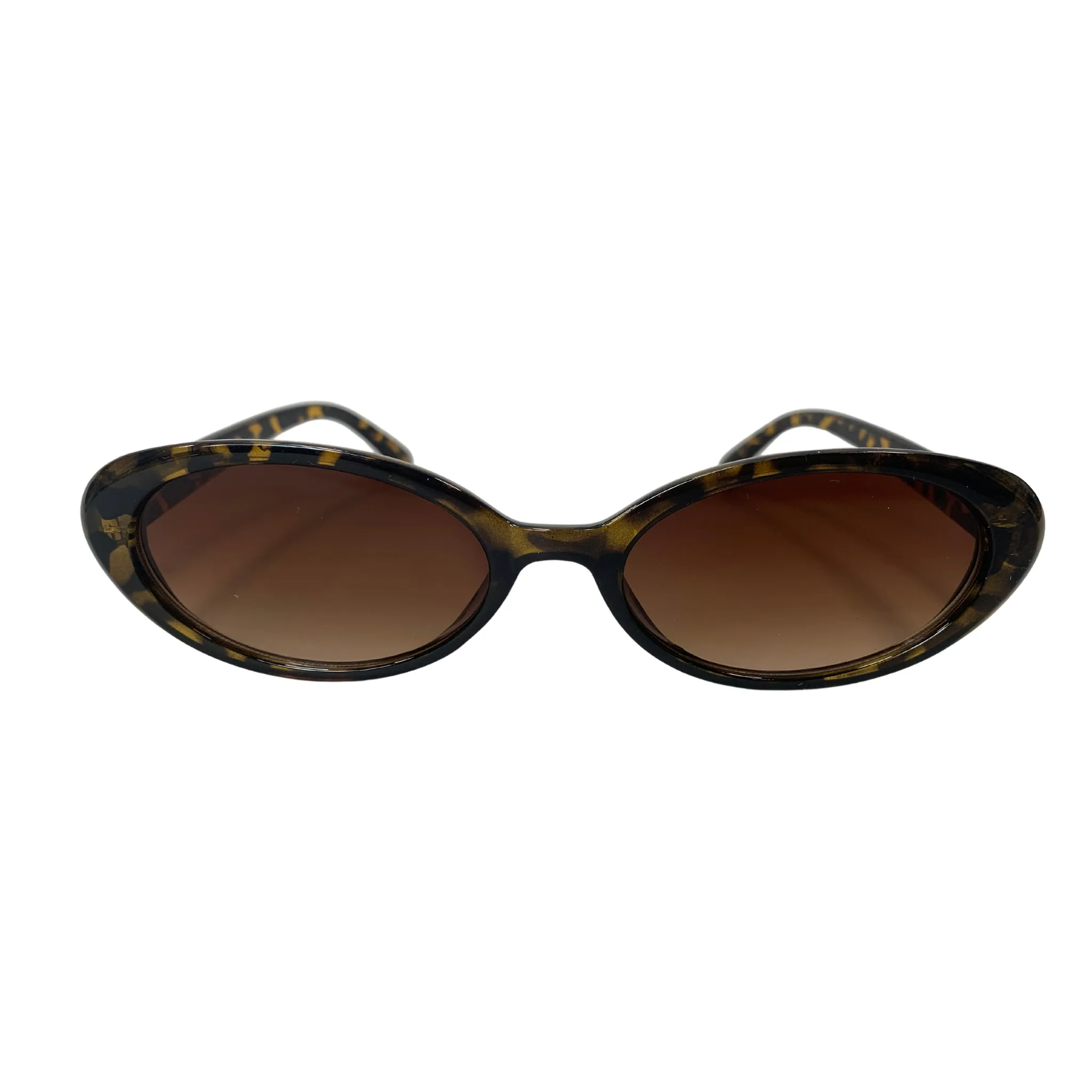 TORTOISE PATTERN ROUND OVAL VINTAGE STYLE 60s SUNGLASSES