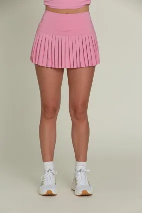 True Pink Pleated Tennis Skirt