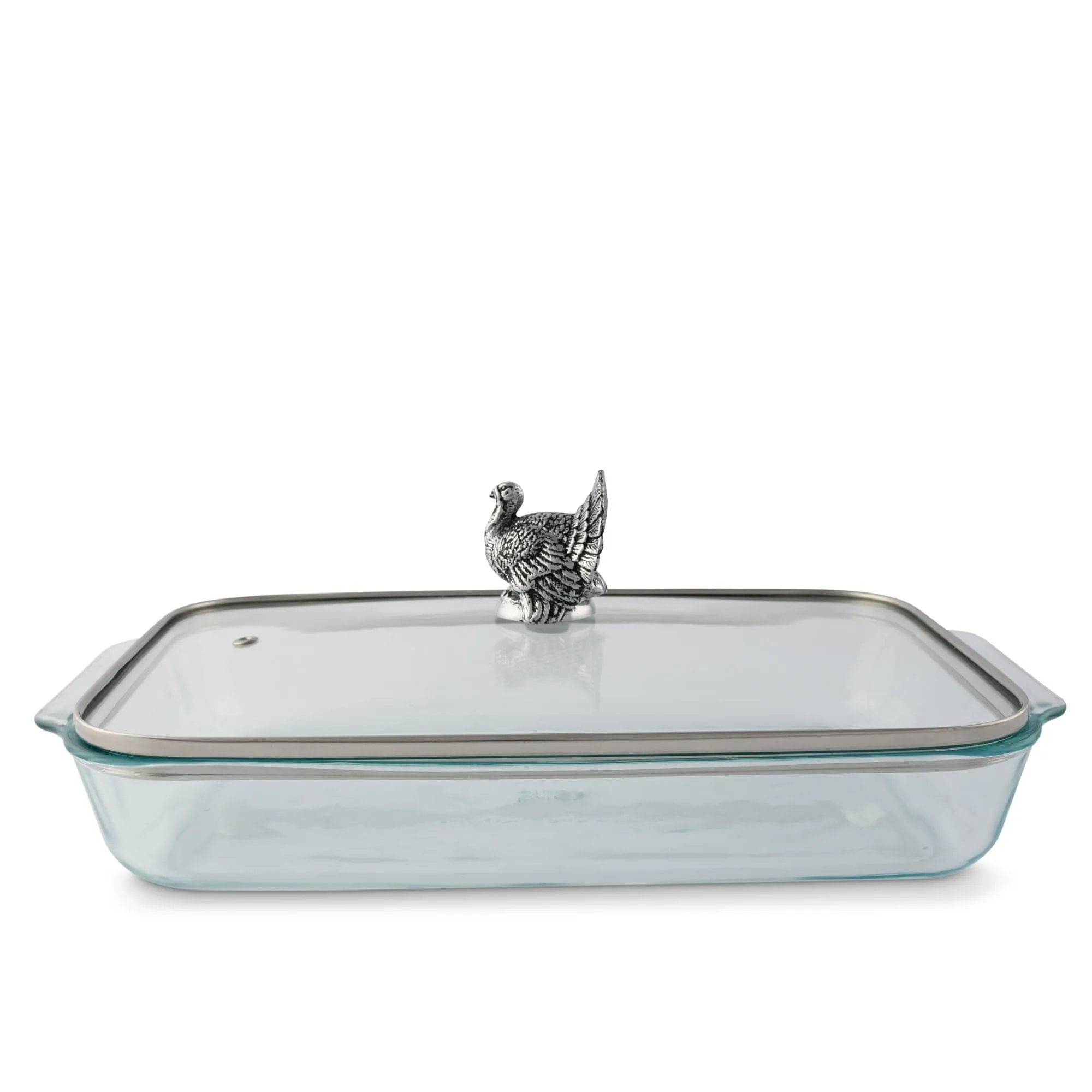 Turkey Lid with Pyrex 3 quart Baking Dish