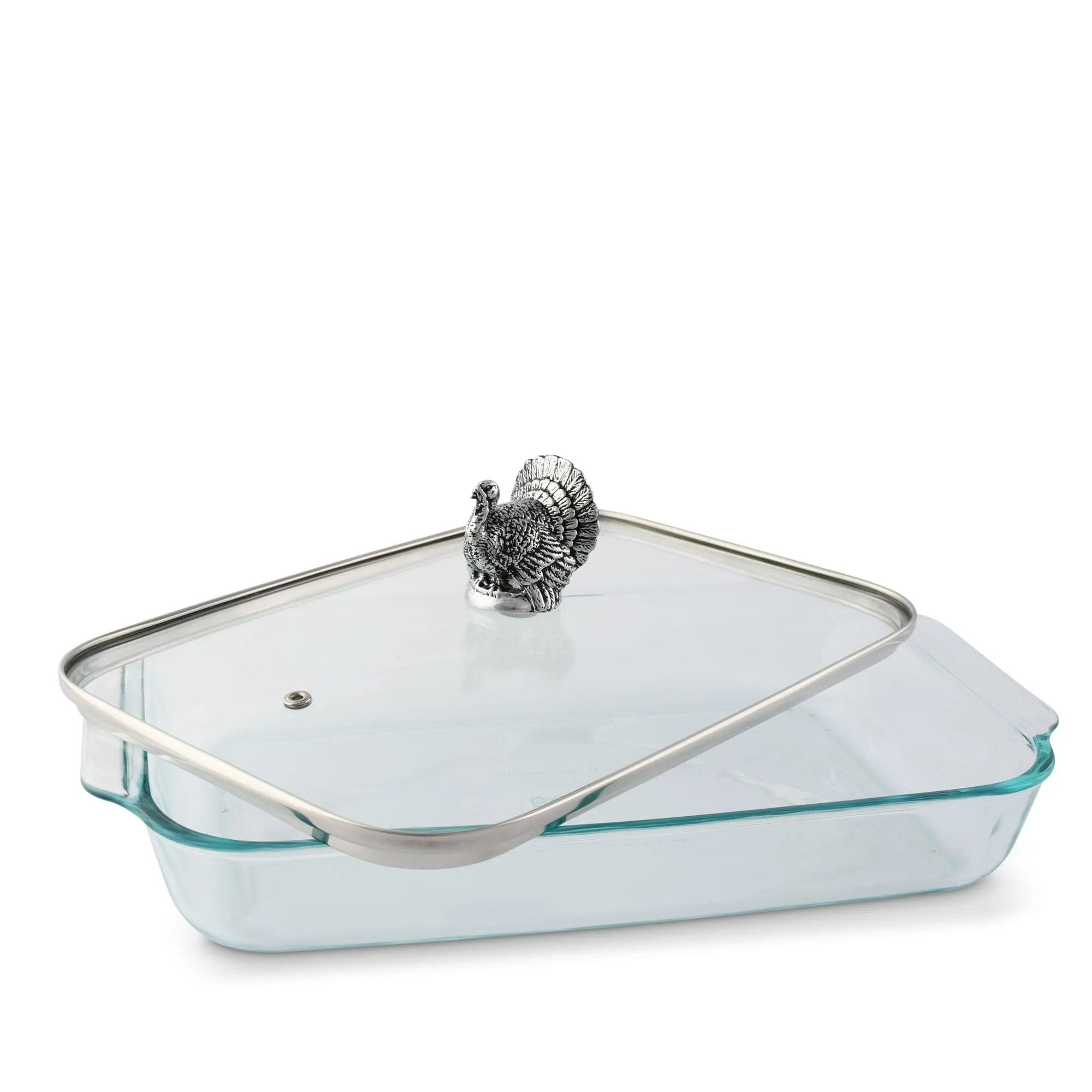 Turkey Lid with Pyrex 3 quart Baking Dish