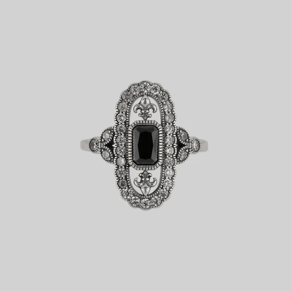 VANYA. Vampesque Black Onyx Ring - Silver